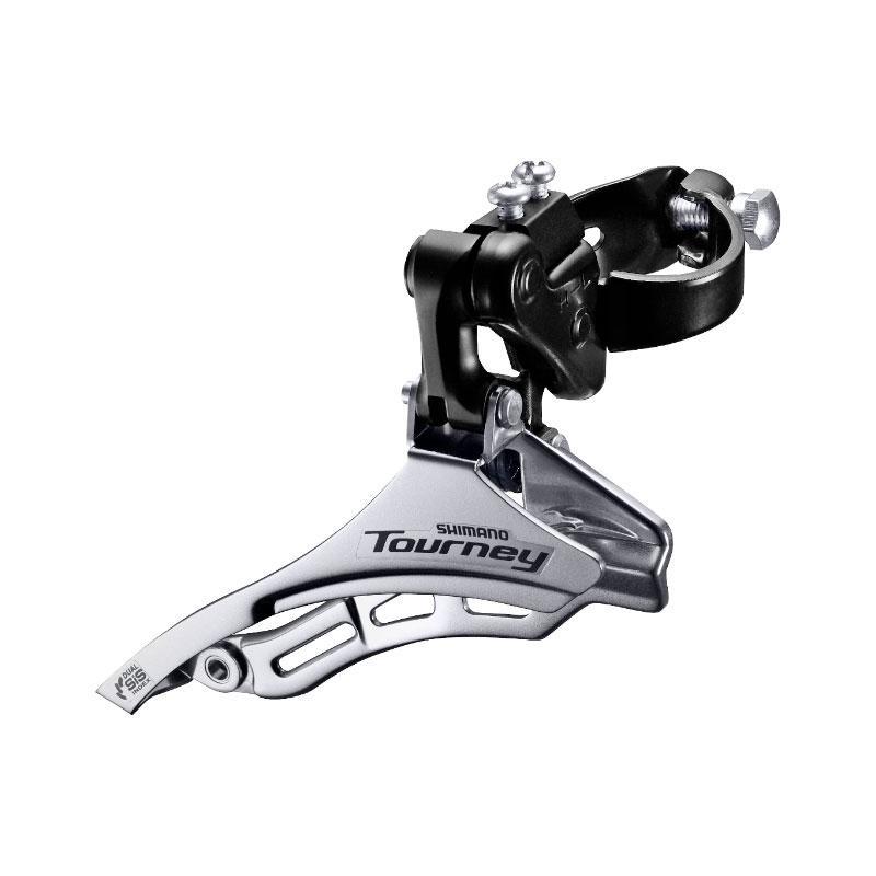 Desviador delantero SHIMANO Tourney FD-TY300 para 3 velocidades / Montaje de abrazadera de 28.6 mm / Down Pull - Raudor ¡Rompe tu propio récord!